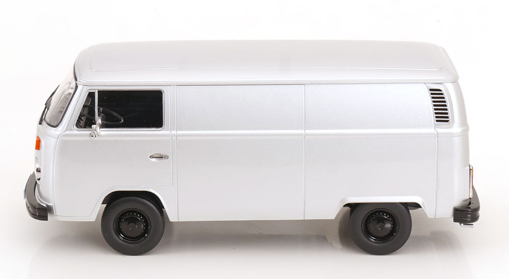 Volkswagen T2b Bus Delivery Van 1972 silver 1:18 KK Scale