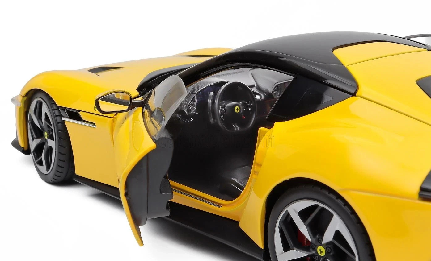 Ferrari 12Cilindri 2024 giallo Modena with Showcase 1:18 Polistil