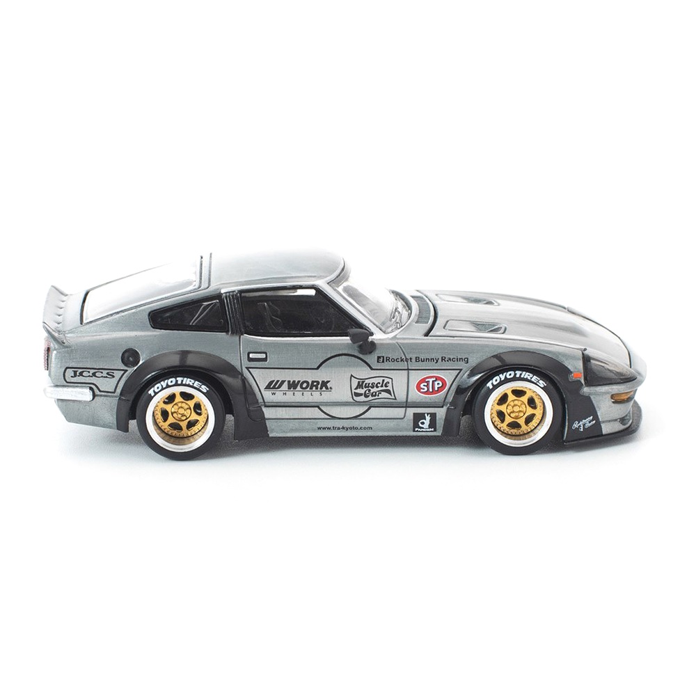 Datsun Pandem 280ZX raw metal 1:64 Pop Race Limited