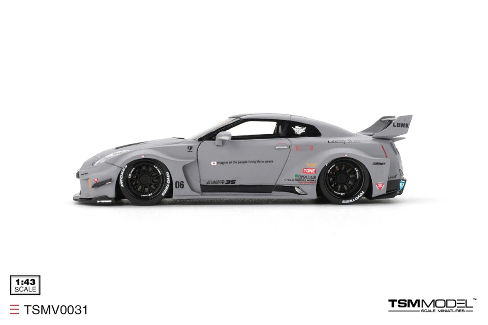 Nissan GTR R35 LB-Super Silhouette VER1 2025 matt grey 1:43 TSM Model