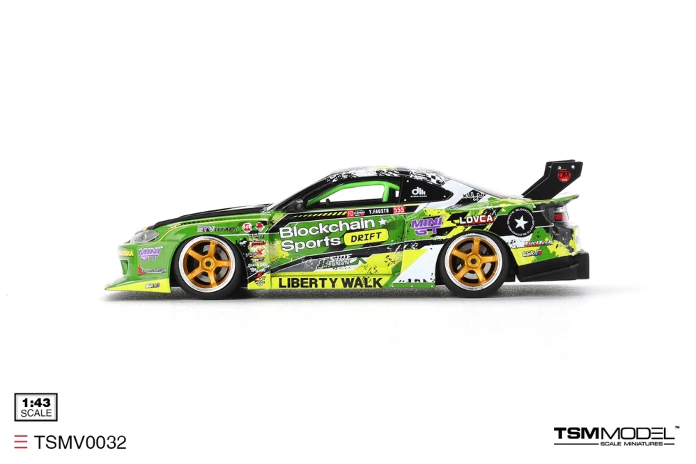 Nissan Silvia S15 LB-Super Silhouette #555 V2 Formula Drift Japan 2024 1:43 TSM Model