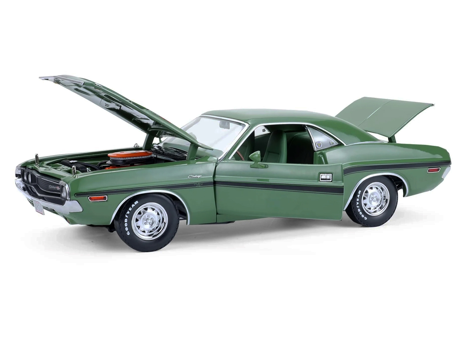 Dodge Challenger R/T Hardtop Hemi *Mr Norm's* 1970 F8 green/green top/green interior 1:18 GreenLight