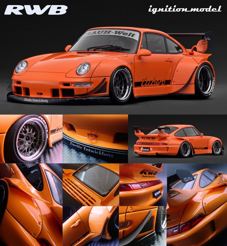 RWB 993 orange metallic 1:18 Ignition Model