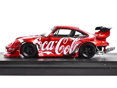 Porsche RWB 993 With Low Tail *Coca-Cola* 1:64 Street Weapon