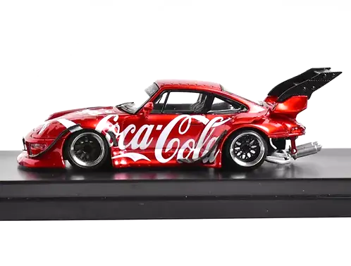 Porsche RWB 993 With High Tail *Coca-Cola* 1:64 Street Weapon