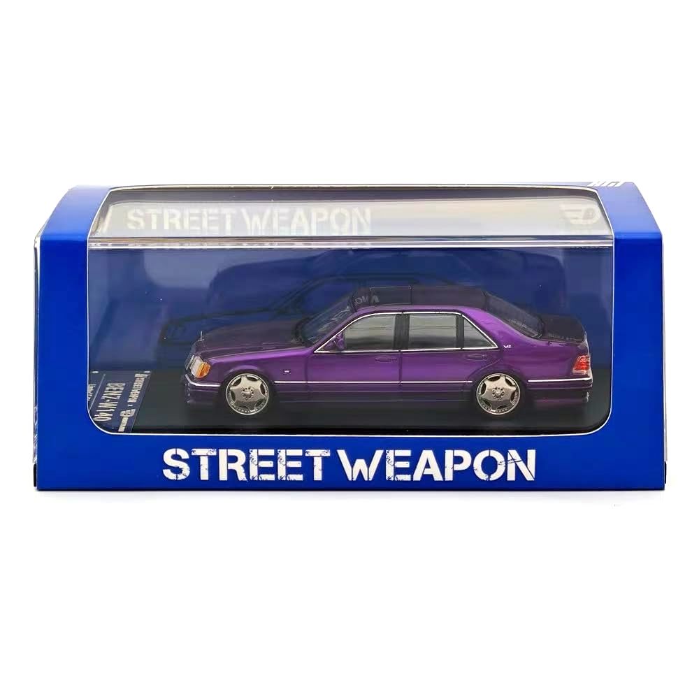 Mercedes-Benz W140 S600 purple 1:64 Street Weapon