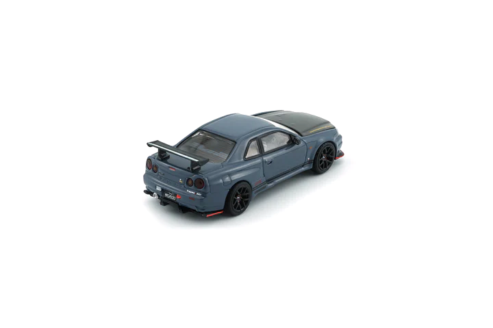 Nissan BNR34 Top Secret *RHD* Tokyo Auto Salon Japan 2026 grey/carbon 1:64 BM Creations