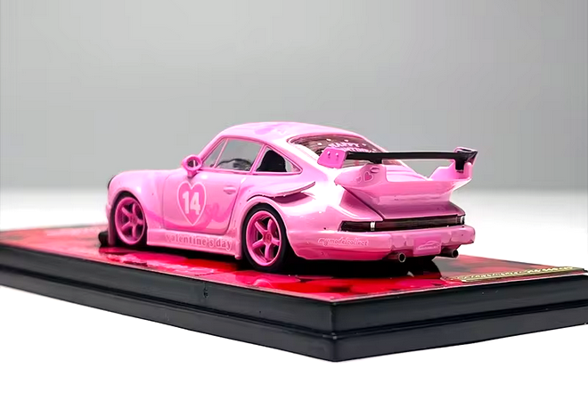 Porsche RWB 930 GT High Wing *Valentine's Day Edition* pink 1:64 My Model Collect