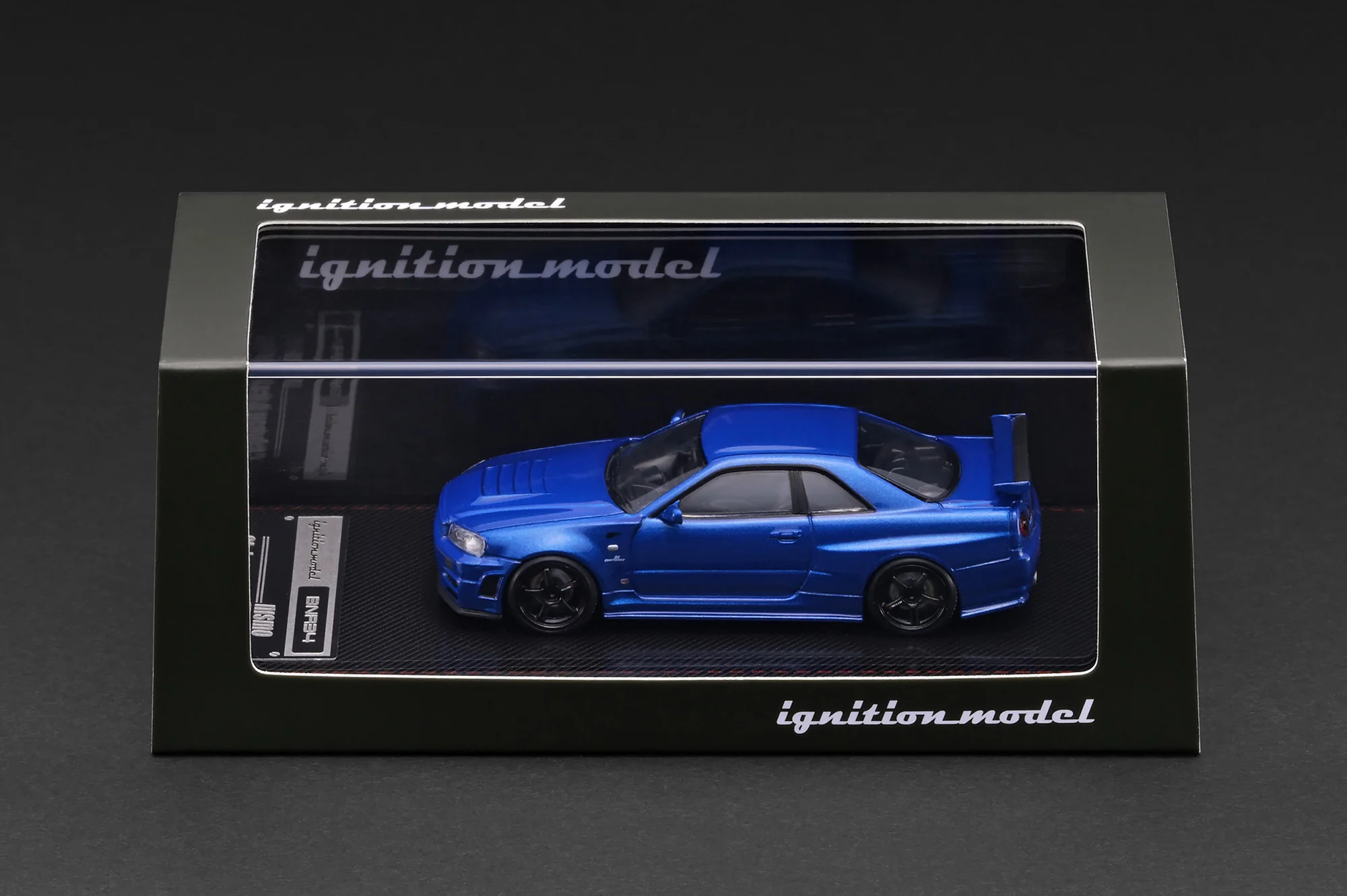 Nissan Skyline GT-R (BNR34) NISMO Customized blue metallic 1:64 Ignition Model