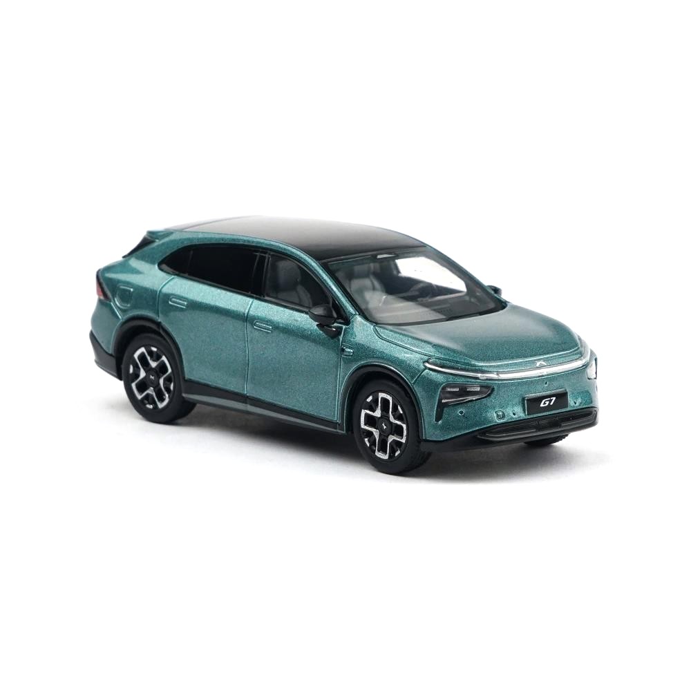 Xpeng G7 metallic teal green 1:64 XCartoys