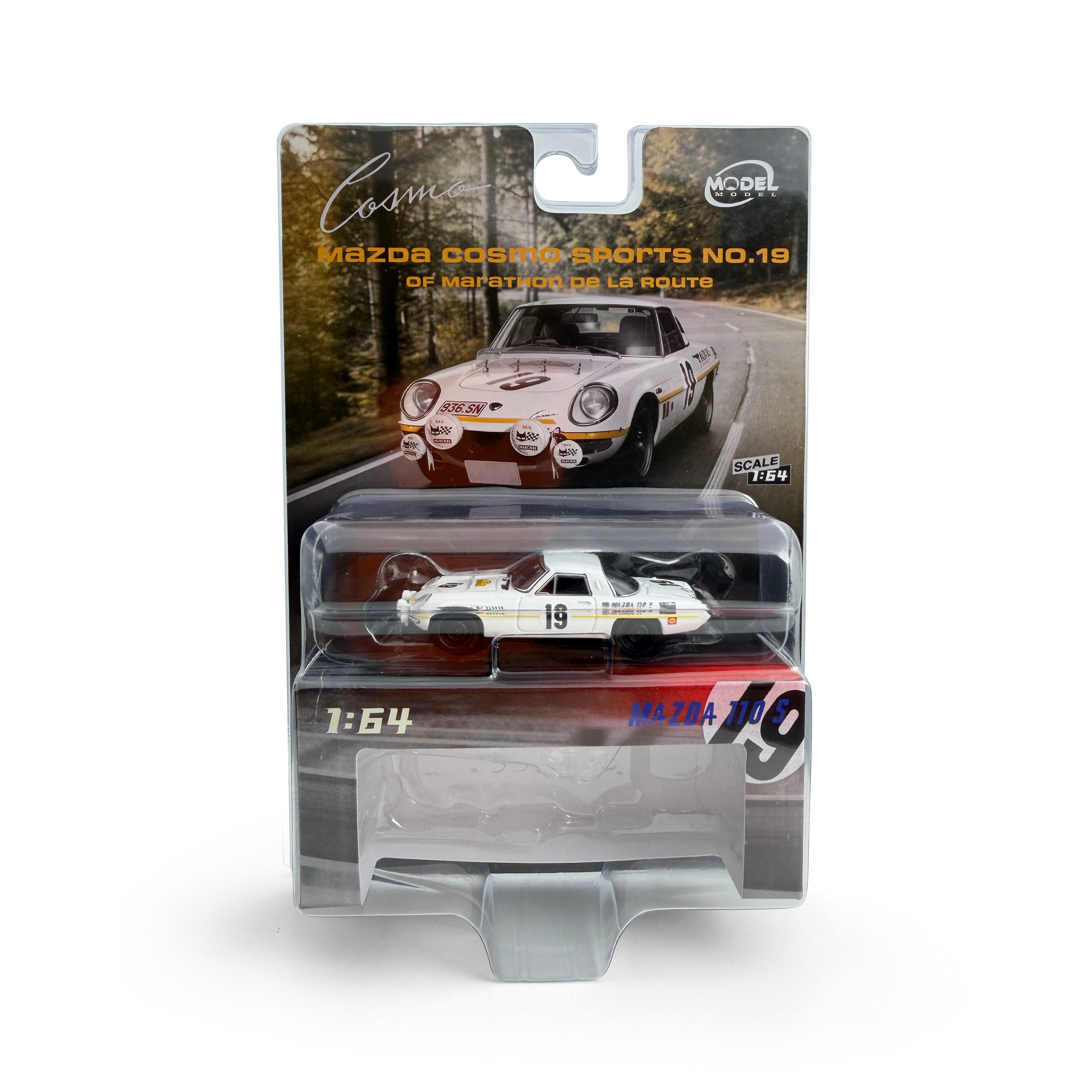 Mazda Cosmo Sport 110S #19 Dernier/Deprez/Ackermans Marathon de la Route Nürburgring 84H 1968 1:64 ModelModel