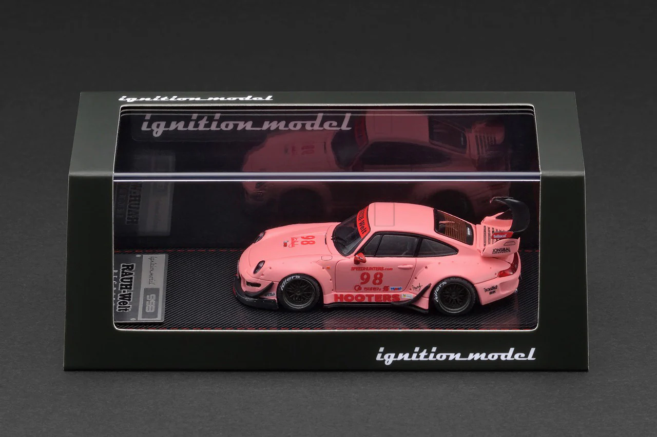 Porsche RWB 993 matte pink 1:64 Ignition Model