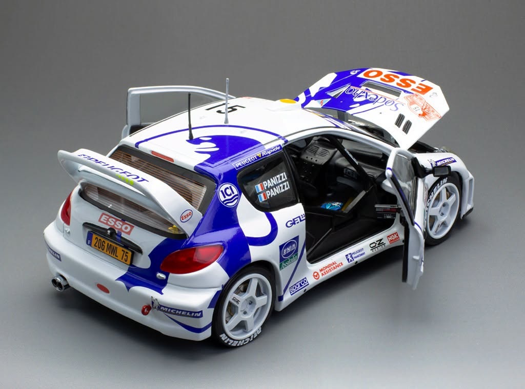 Peugeot 206 WRC #15 G.Panizzi/H.Panizzi Rally San Remo 1999 1:18 Sun Star