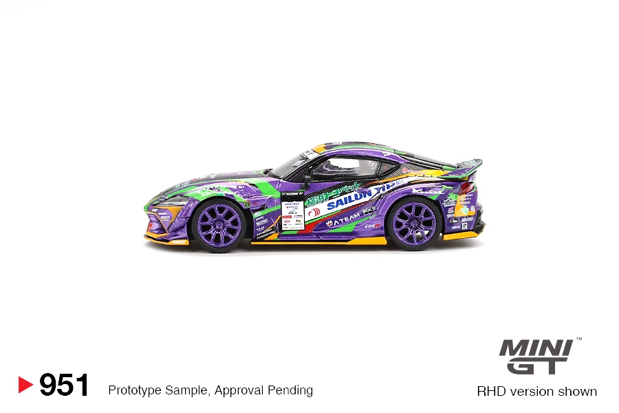 Toyota GR Supra KUHL 2021 D1GP Evangelion Racing 1:64 Mini GT