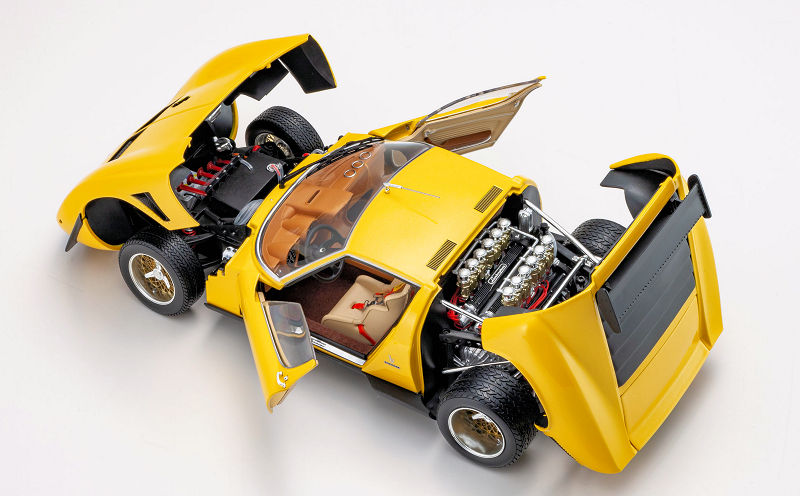 Lamborghini Miura SVR yellow 1:18 Kyosho