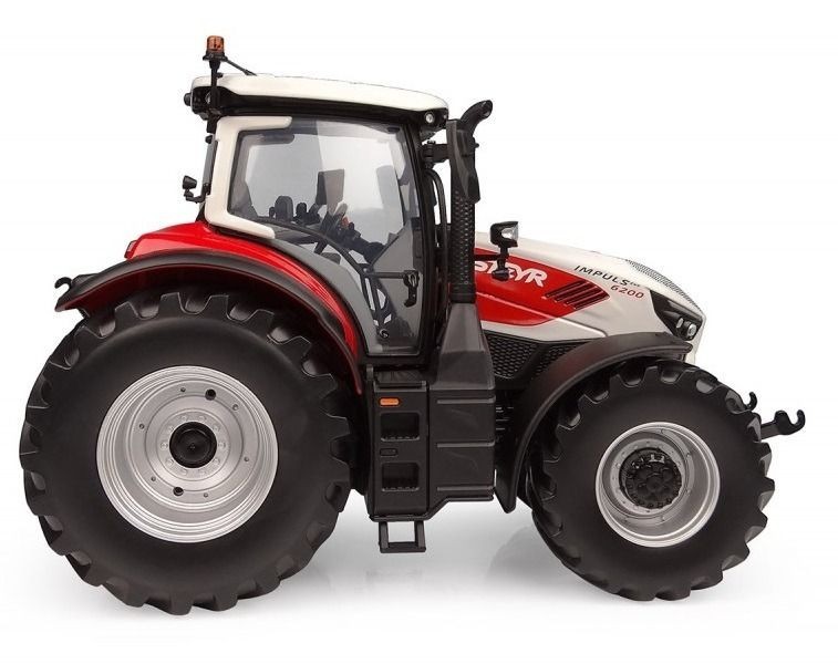 Steyr Impuls 6200 CVT Tractor 2022 white/red 1:32 Universal Hobbies