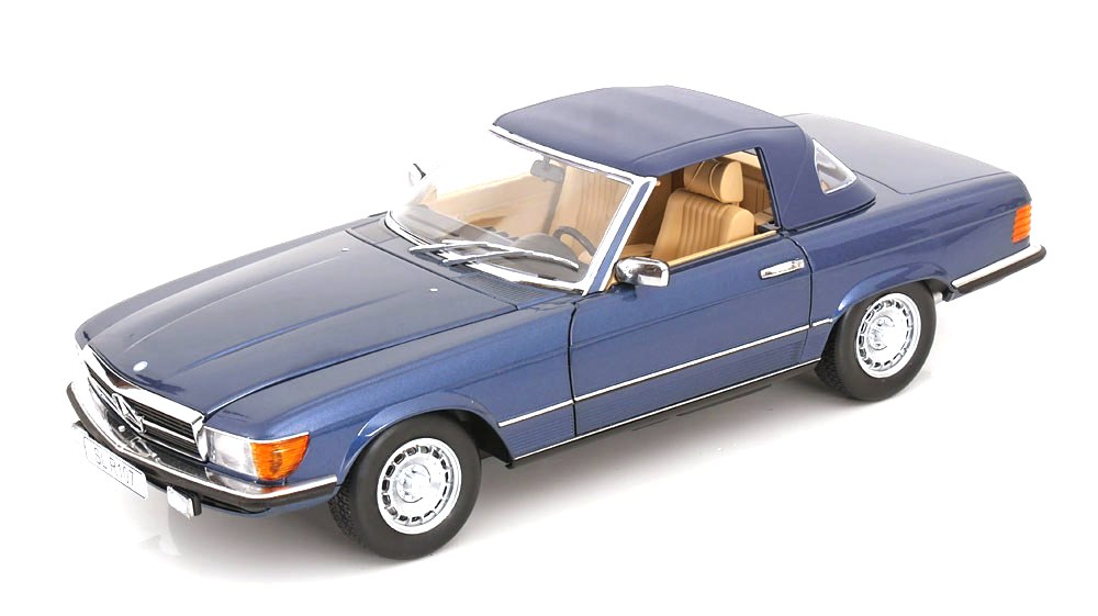 Mercedes-Benz 450SL R107 Europe 1985 blue metallic 1:12 KK Scale