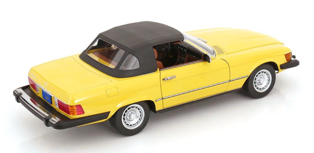 Mercedes-Benz 450SL R107 USA 1979 yellow 1:12 KK Scale
