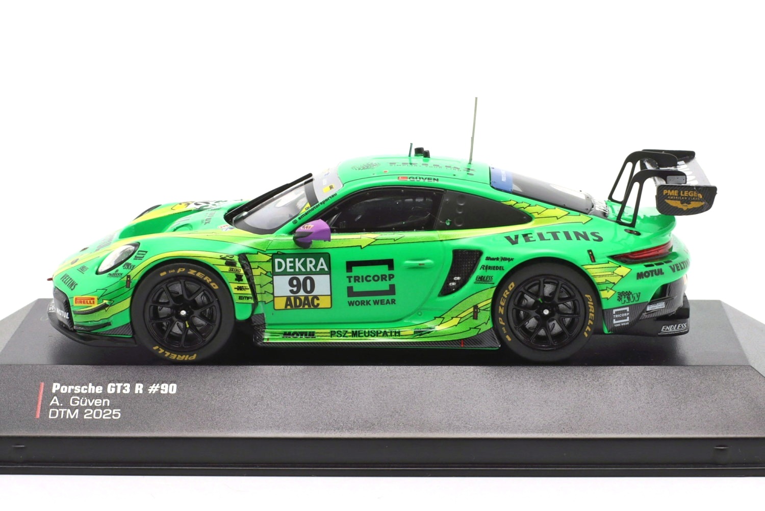 Porsche 911 GT3 R Manthey Greeno #90 A.Güven DTM Champion 2025 1:43 Ixo Models