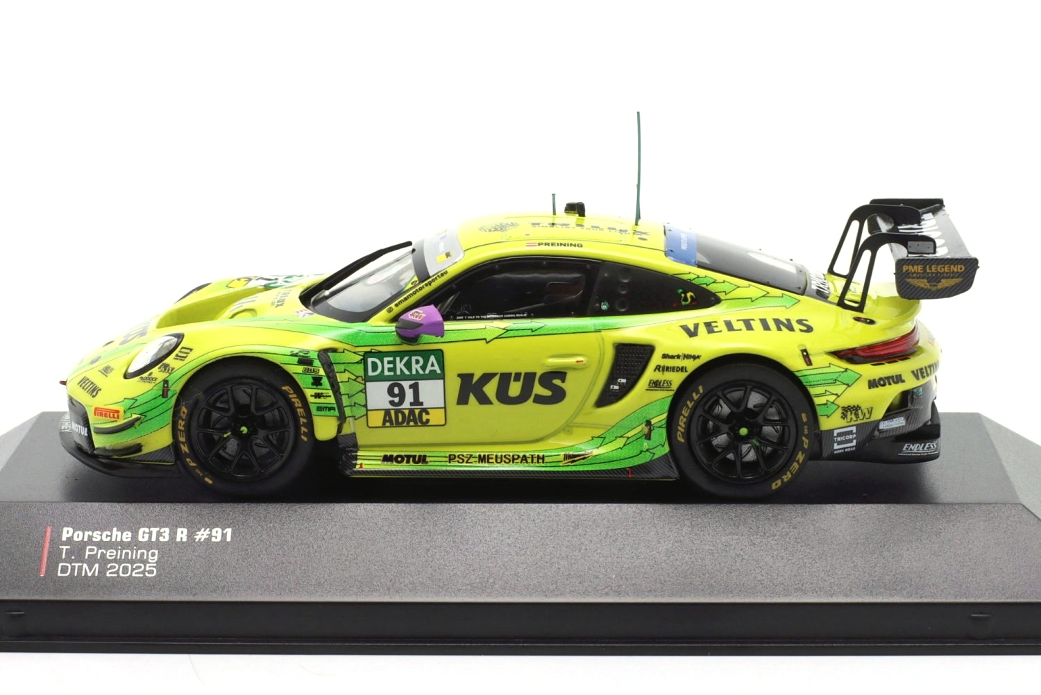 Porsche 911 GT3 R Manthey Grello #91 T.Preining DTM 2025 1:43 Ixo Models