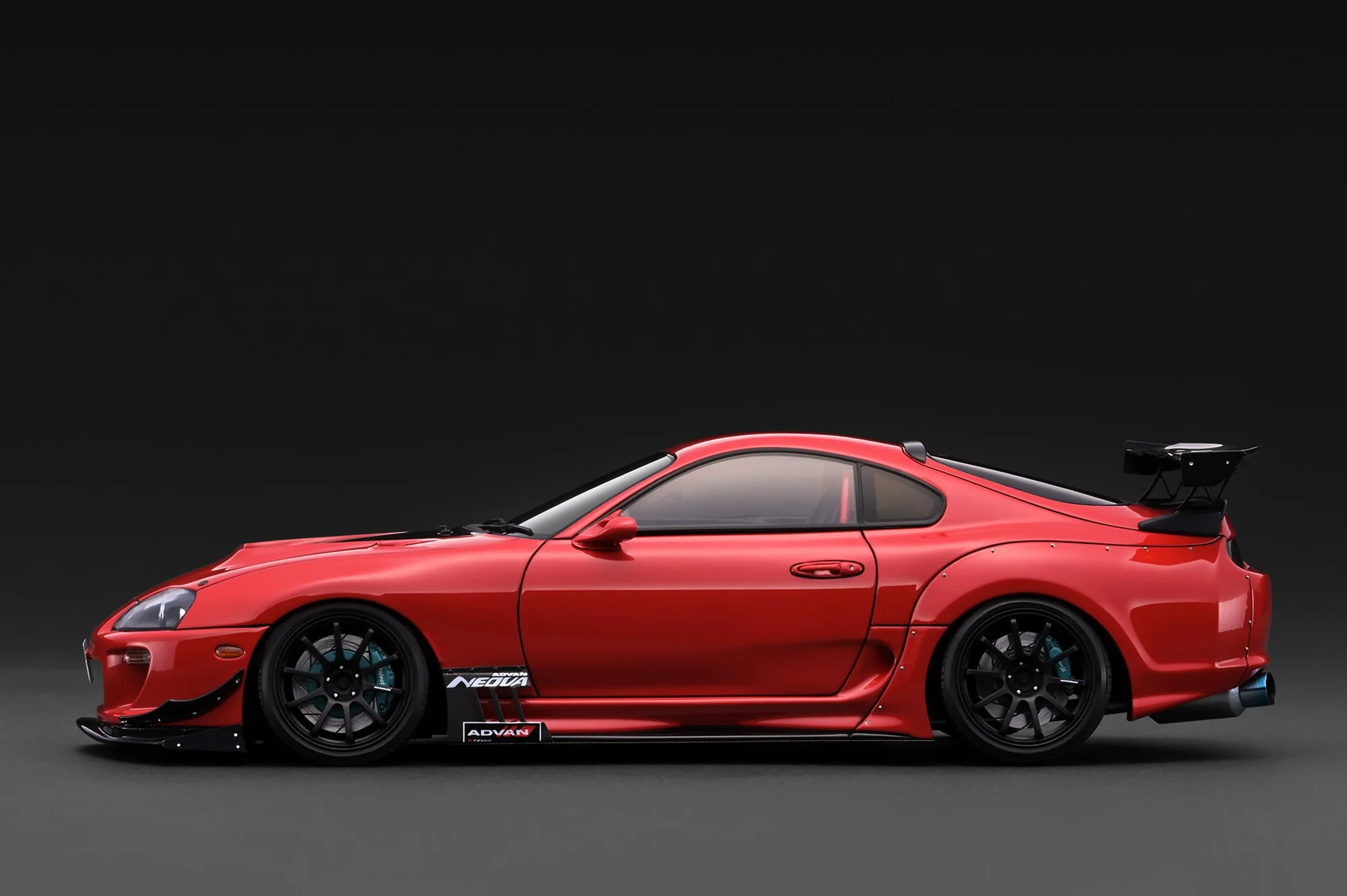 Toyota Supra RZ JZA80 Orido Street Version red 1:18 Ignition Model