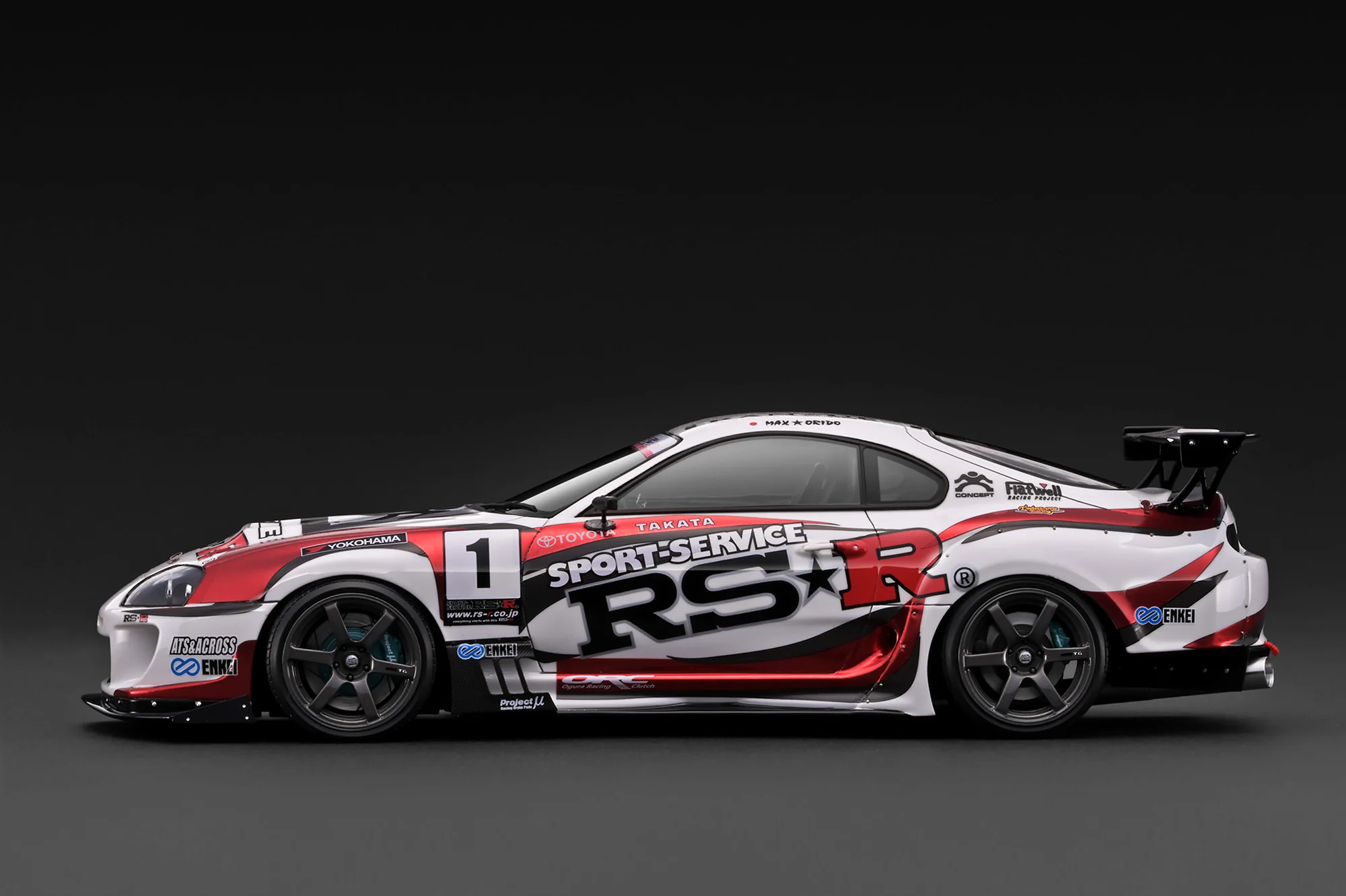 Toyota Supra RZ JZA80 #1 Manabu Orido 1:18 Ignition Model