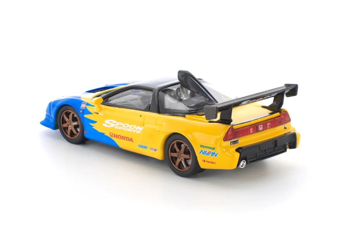 Honda NSX-R Spoon yellow/blue 1:64 Pop Race
