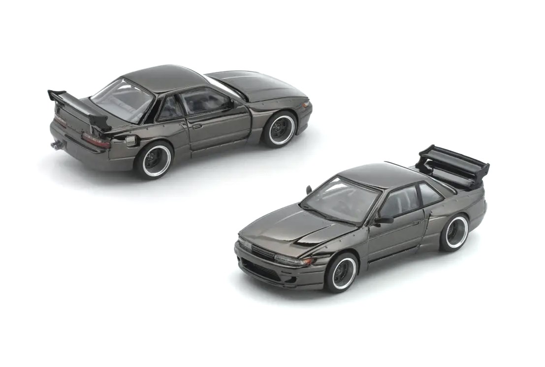 Nissan Pandem S13 *The Dark Chrome Series* dark chrome 1:64 Pop Race