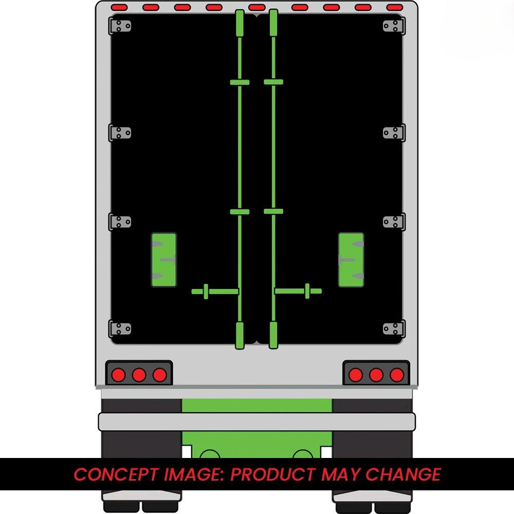 Kenworth W900 1990 With Refer Van neon green/black 1:64 Ixo America