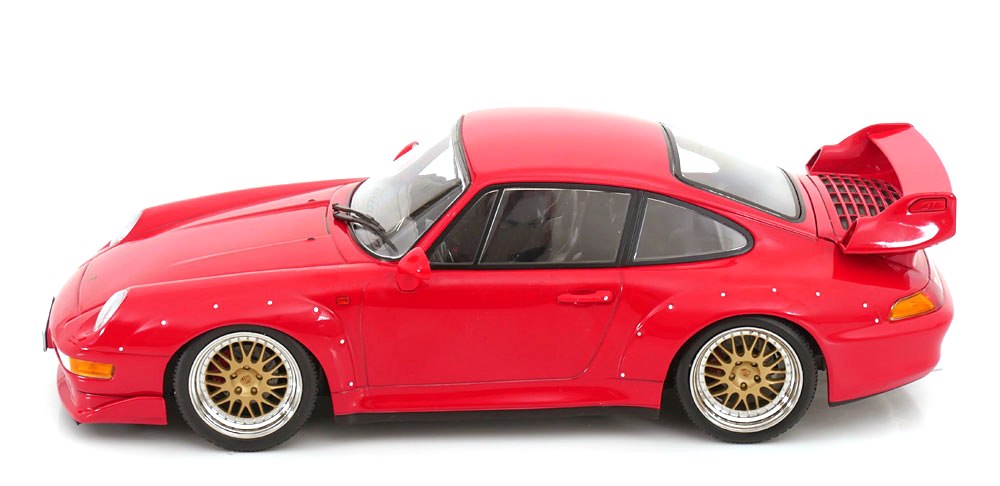 Porsche 911 993 GT2 1996 BBS Rims red 1:18 KK Scale