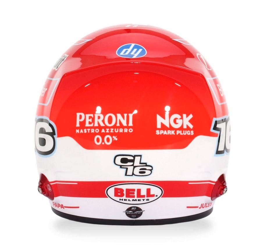 Helmet - Charles Leclerc Scuderia Ferrari 2026 1:2 Mini Helmet
