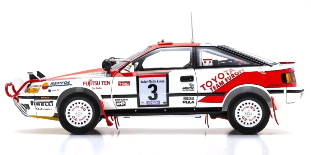 Toyota Celica GT-4 ST165 #3 Waldegard/Gallagher Winner Rally Safari Rally 1990 night version 1:18 Kyosho
