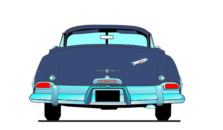 Hudson Hornet *Fabulous Hudson Hornet* 1952 blue 1:18 Acme Diecast