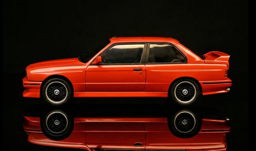 BMW 3-Series M3 E30 1987 red 1:8 Ixo Models 