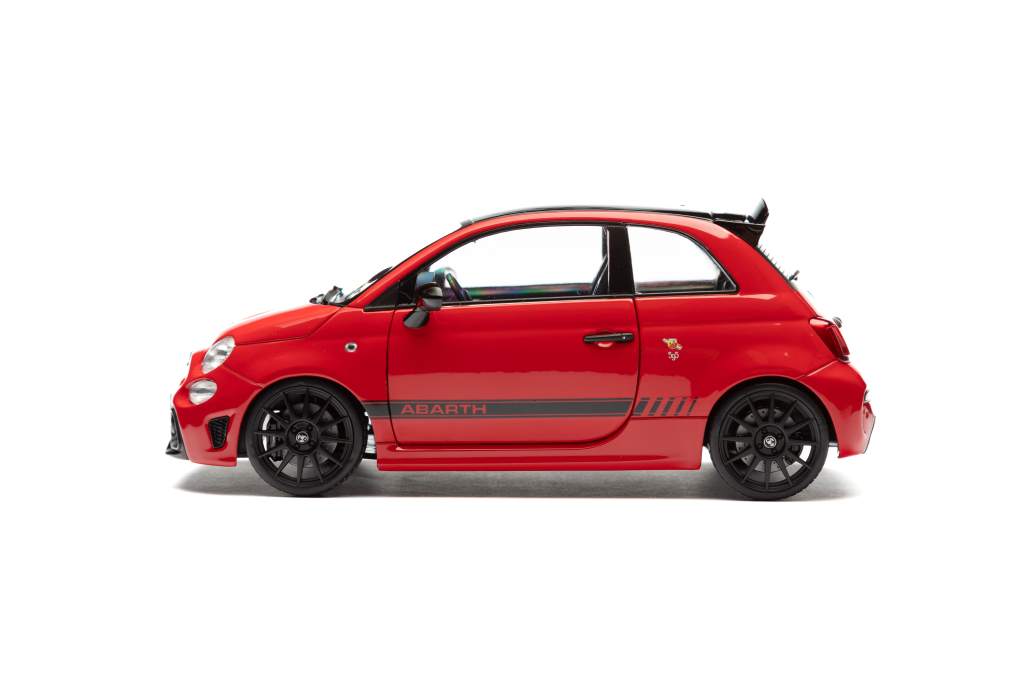 Fiat F595 Abarth Solido Works 2023 red 1:18 Solido