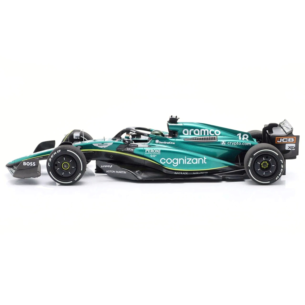 Aston Martin ARAMCO Cognizant AMR23 #18 L.Stroll Bahrain GP 2023 1:18 Minichamps 