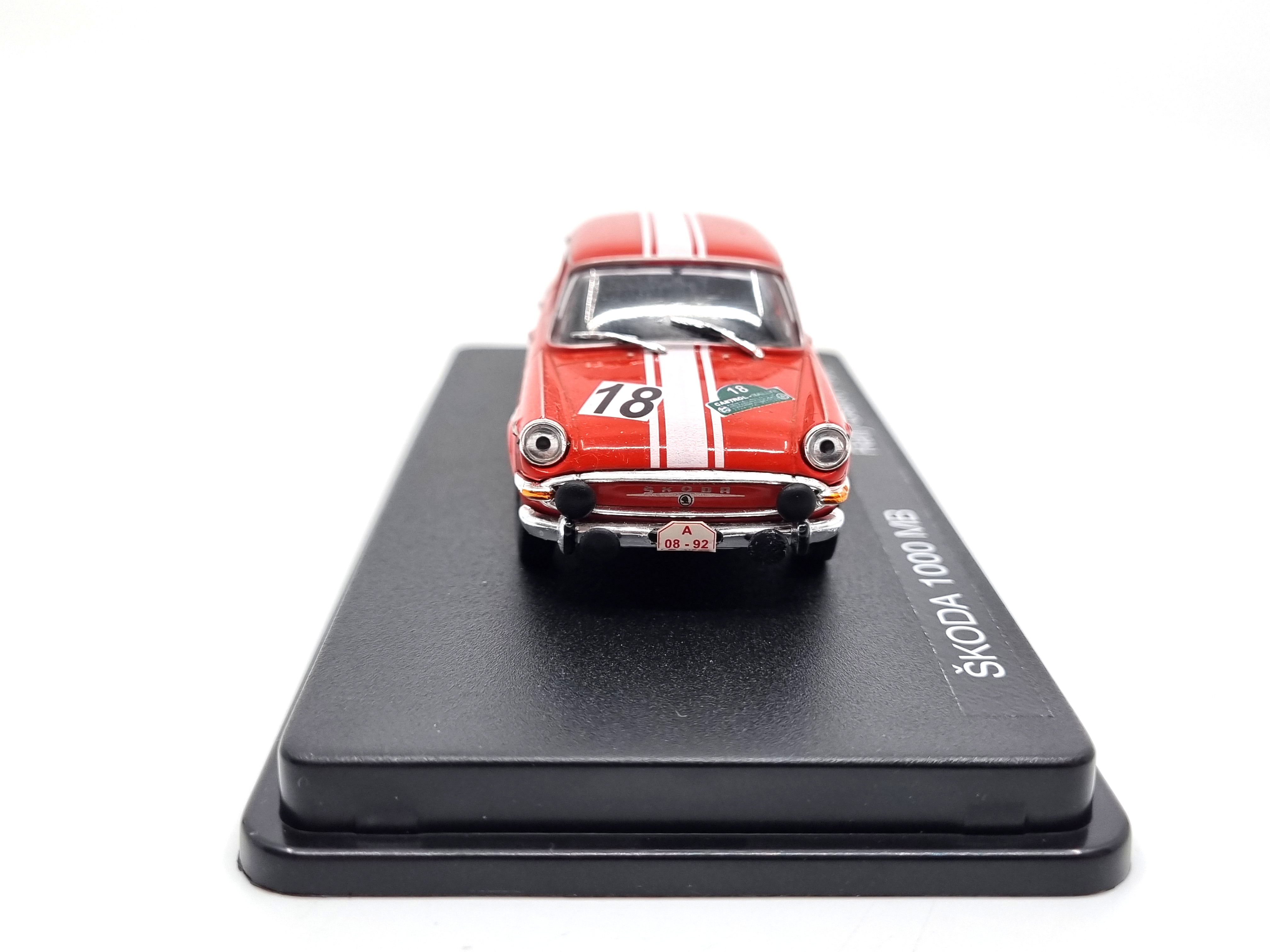 Škoda 1000 MB #18 Rallye Castrol 1965 1:43 Svět autíček