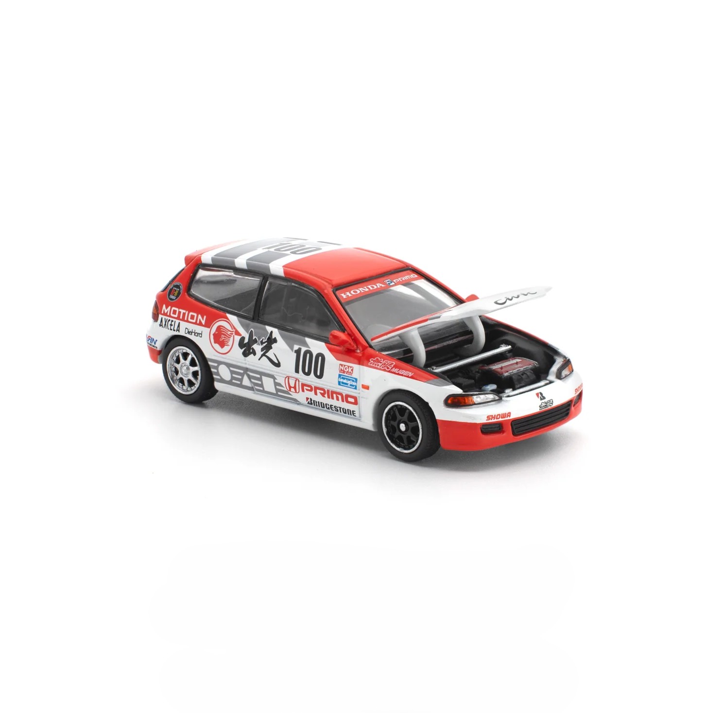 Honda Civic (EG6) Idemitsu Motion Infinite white/red 1:64 Pop Race Limited