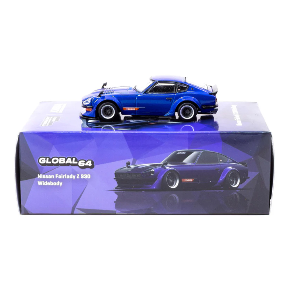 Nissan Fairlady Z S30 Widebody Designed by Jon Sibal blue 1:64 Tarmac