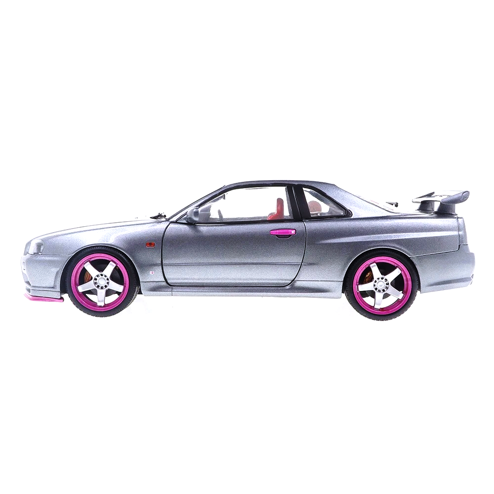 Nissan Skyline R34 GT-R 1999 grey 1:18 Solido