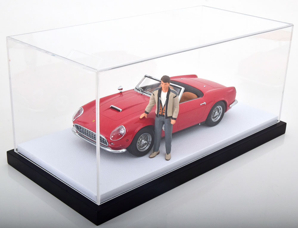 Luxusní plastová vitrína - bílý podklad - pro modely 1:18 Jewel Cases