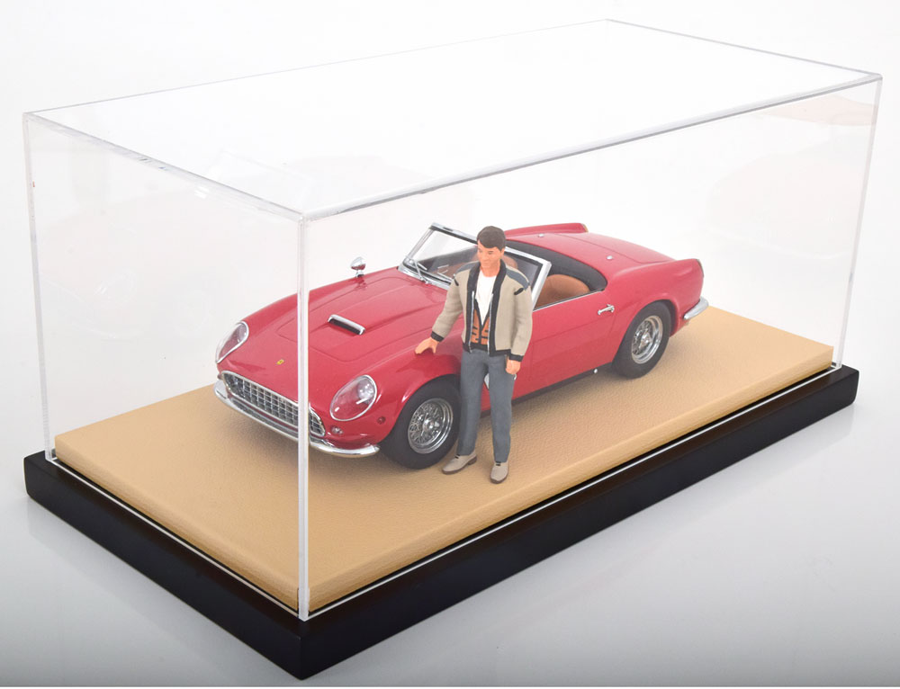 Luxusní plastová vitrína - béžový podklad - pro modely 1:18 Jewel Cases
