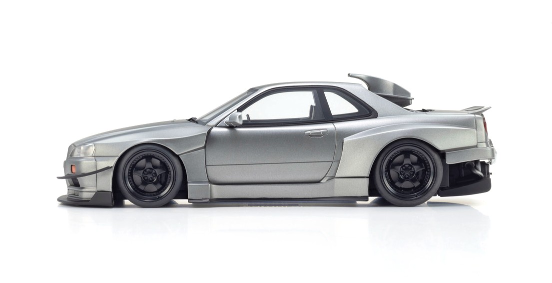 Nissan Skyline GT-R R34 Khyzyl Saleem 2007 grey 1:18 Kyosho