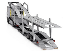 Mercedes-Benz Actross 5 1845 Truck Car Transporter 2020 grey metallic 1:43 Eligor