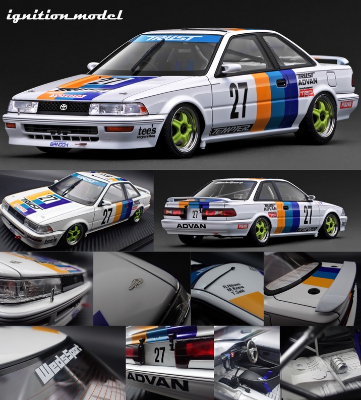 Trust Toyota Corolla Levin #27 JTC 1991 1:18 Ignition Model