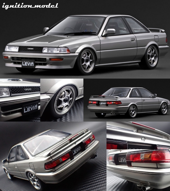 Toyota Corolla Levin GT APEX AE92 gun metallic 1:18 Ignition Model