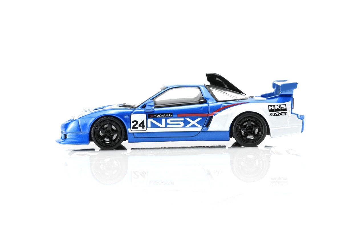Honda NSX-R Custom GT Look #24 Racing 2005 blue/white 1:64 Motorhelix