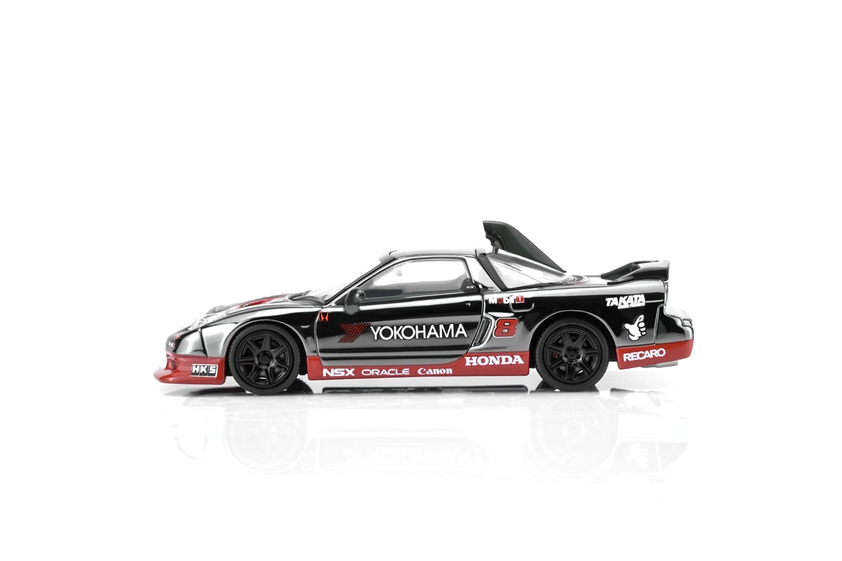 Honda NSX-R Custom GT Look #8 Racing 2005 grey/red 1:64 Motorhelix