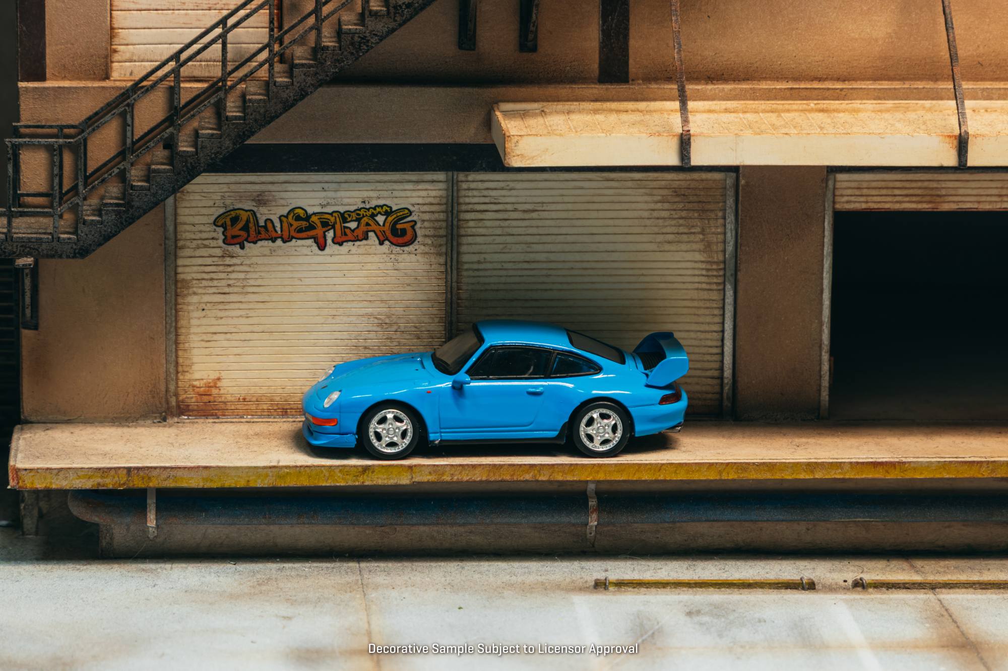 Porsche 991 (993) Carrera RS Club Sport Riviera 1996 blue 1:64 Tarmac