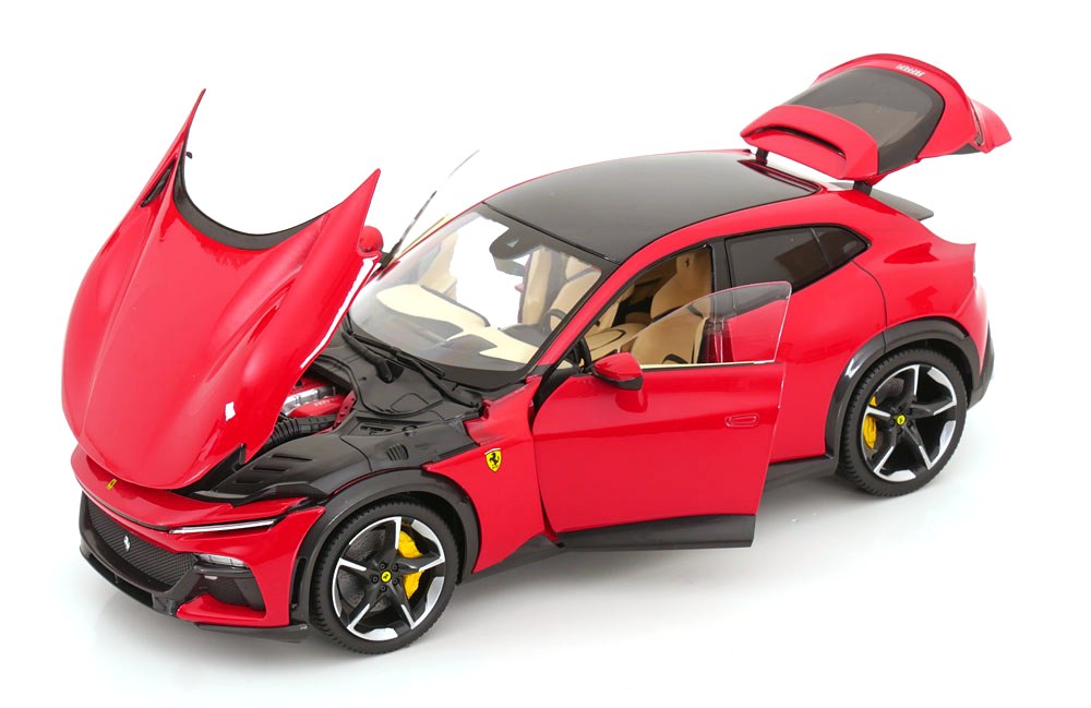 Ferrari Purosangue 2022 rosso corsa 322/cream iterior 1:18 Polistil